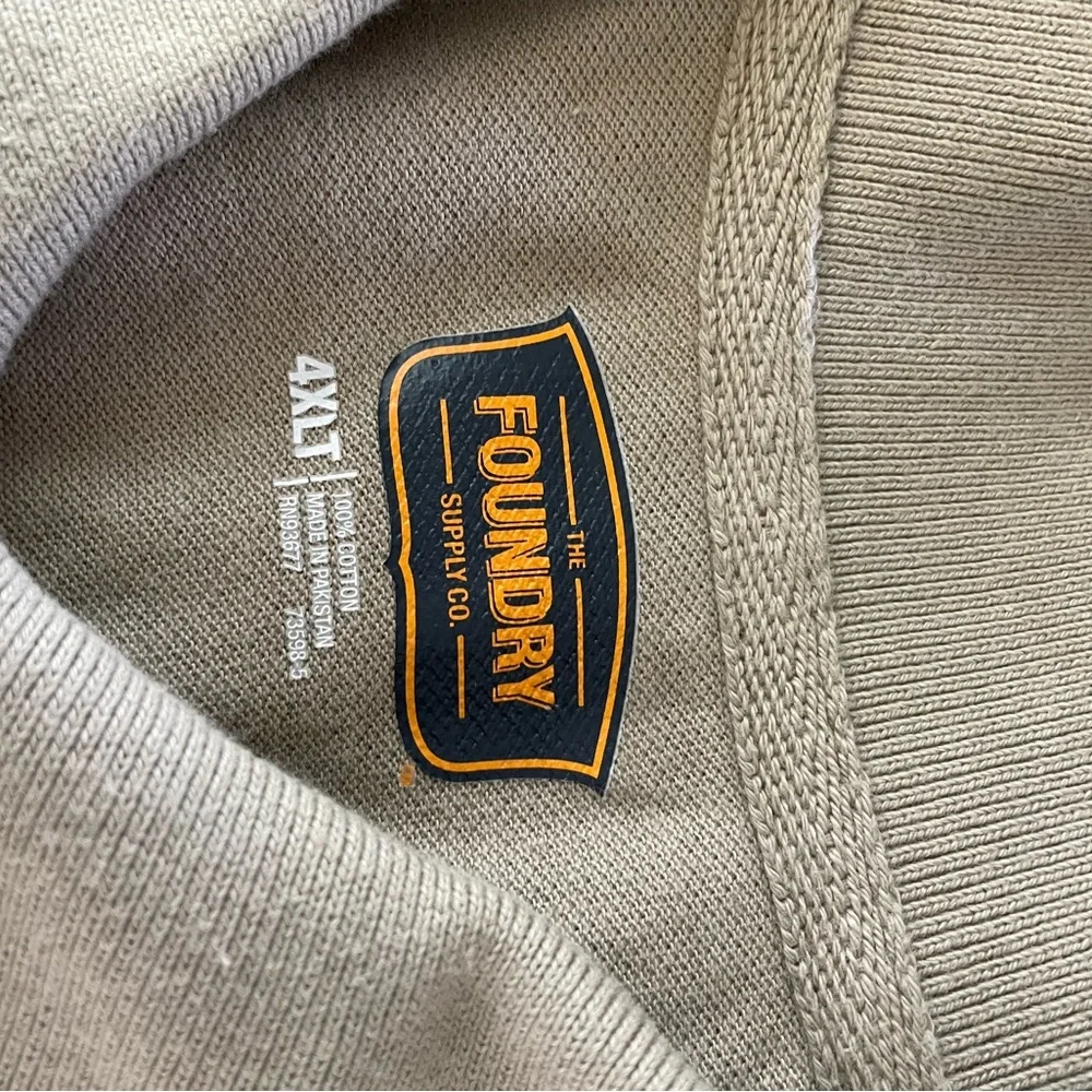 The Foundry Supply Co. Men's Tan Polo Shirt, 4 XL - Picture 4 of 6